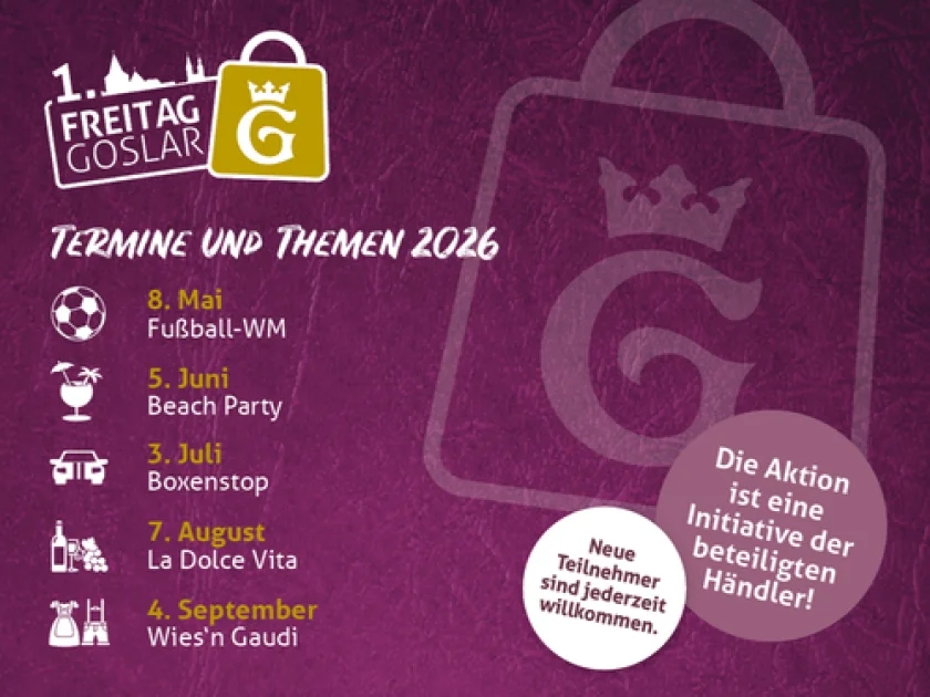 Abendshopping 1. Freitag Goslar - Beach Party