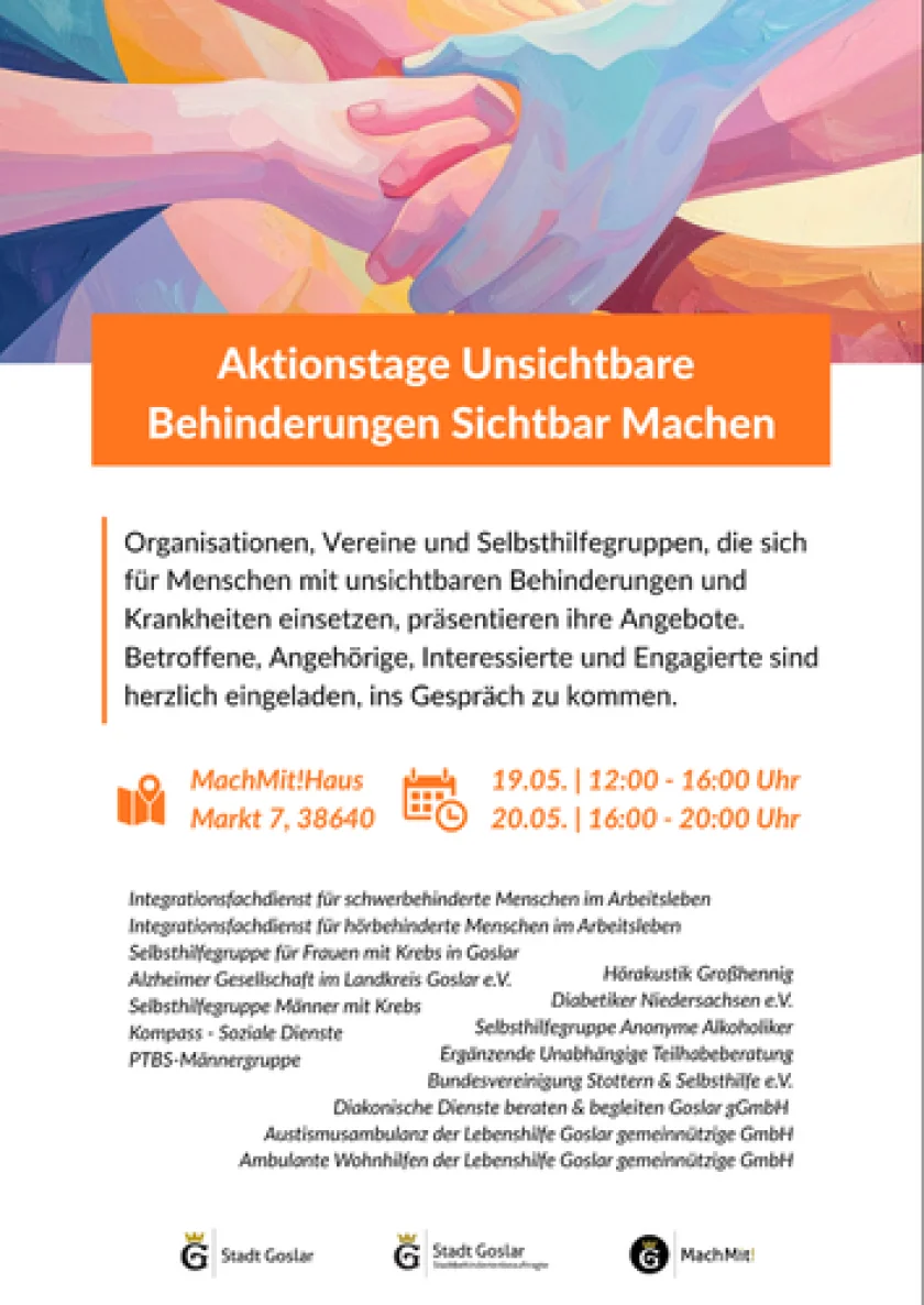 Aktionstage "Unsichtbare Behinderungen Sichtbar Machen"