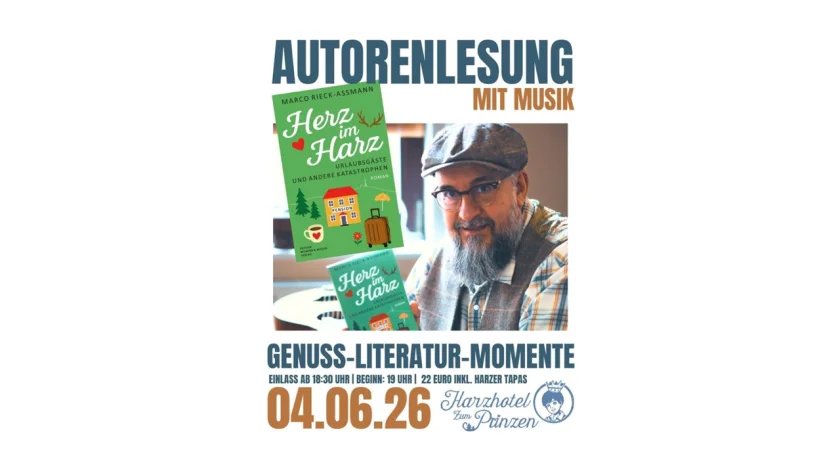 Autorenlesung mit Musik - "Herz im Harz" mit Marco Rieck-Assmann am 04. Juni 2026