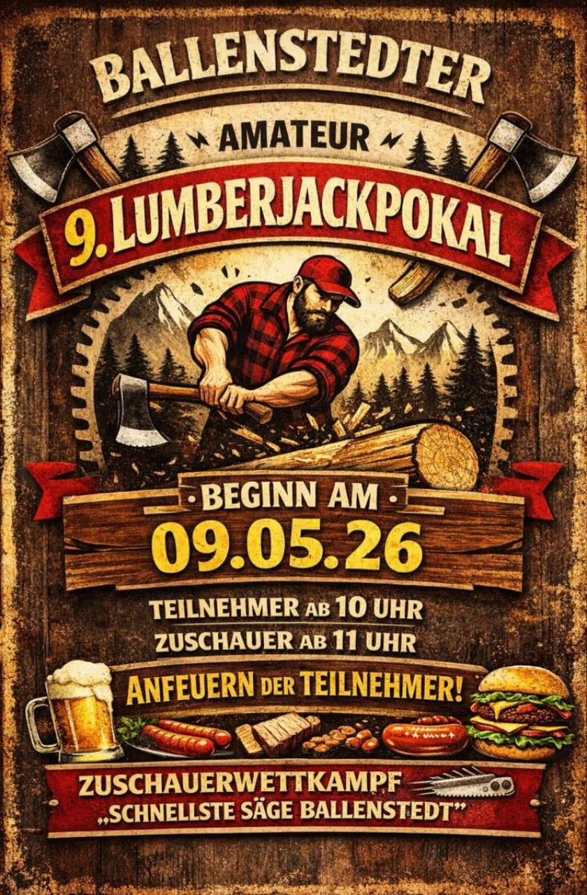 Ballenstedter 9. LUMBERJACKPOKAL - Ballenstedter 9. Lumberjackpokal