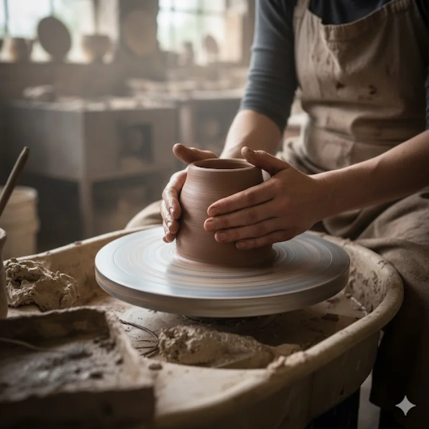 Bastelprogramm Osterferien - Gemeinsames Töpfern