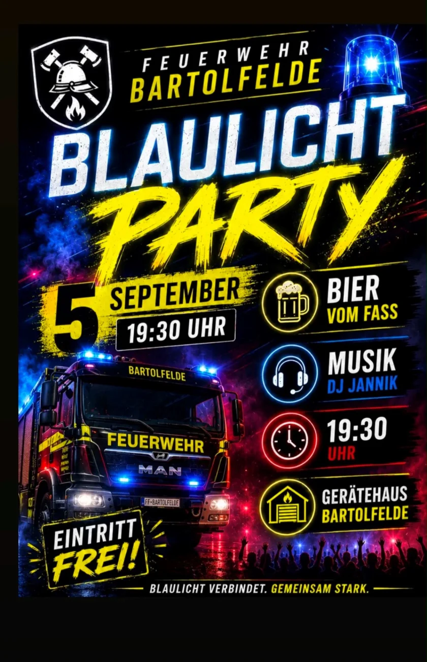 Blaulicht-Party