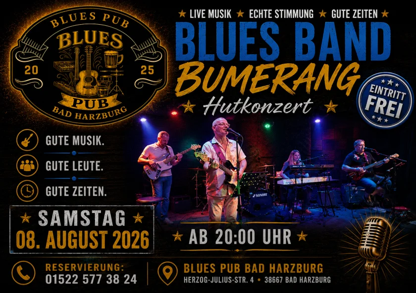 Blues Band Bumerang live im Blues Pub