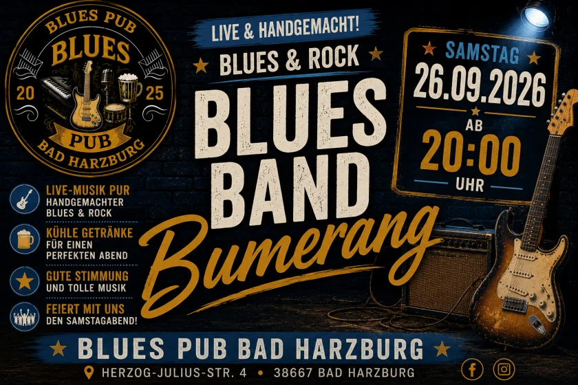 BLUES BAND BUMERANG LIVE IM BLUES PUB