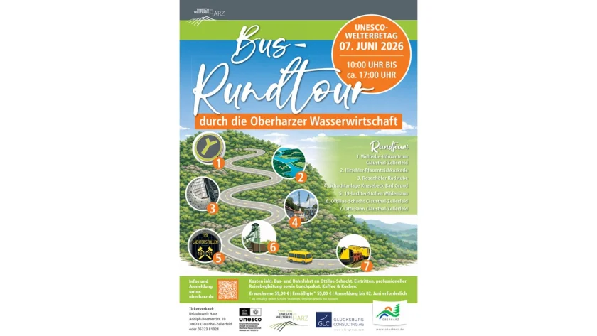 Bus-Rundtour durch die Oberharzer Wasserwirtschaft