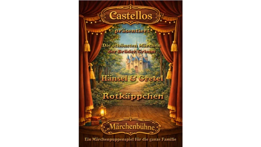 Castellos präsentiert ein Märchenpuppenspiel für die ganze Familie - Besuchen Sie Castellos Puppentheater. Ein Märchenpuppenspiel für die ganze Familie!