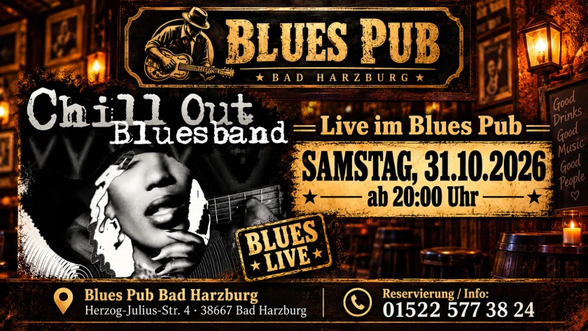 CHILL OUT BLUES BAND LIVE - handgemachten Blues und entspannte Live-Musik