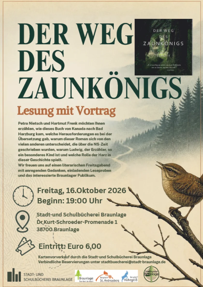 Der Weg des Zaunkönigs - Lesung mit Vortrag