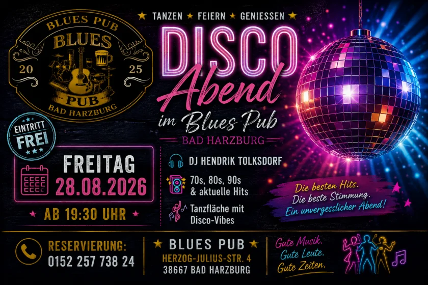 Disco-Abend im Blues Pub