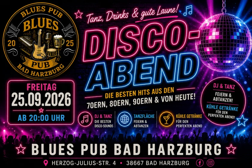 DISCO-ABEND IM BLUES PUB