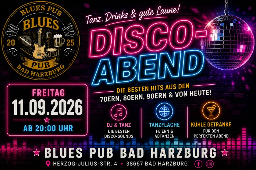 DISCO-ABEND IM BLUES PUB