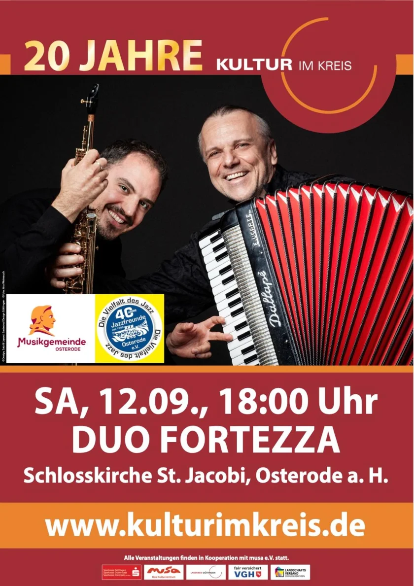 Duo Fortezza! Saxofon & Akkordeon - 20 Jahre "Kultur im Kreis" - Duo Fortezza! Saxofon & Akkordeon - 20 Jahre "Kultur im Kreis"