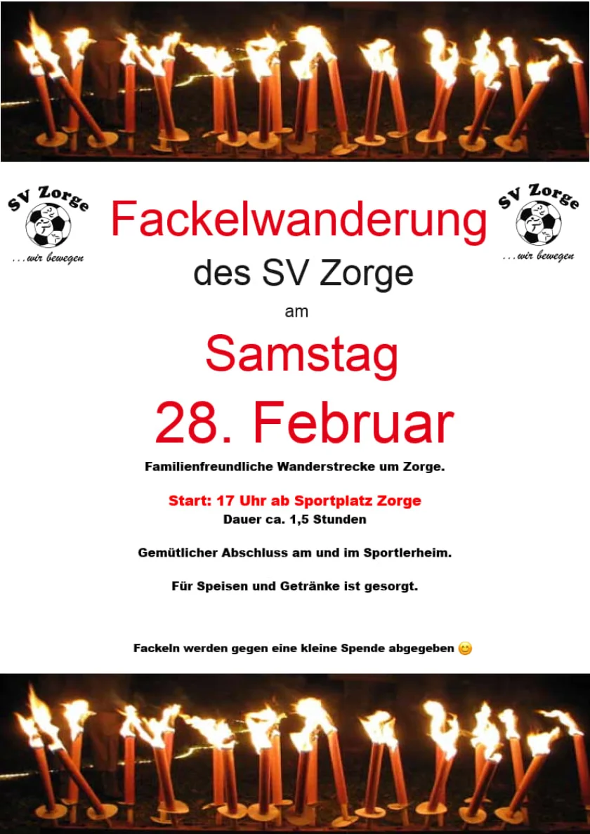 Fackelwanderung - Fackelwanderung in Zorge