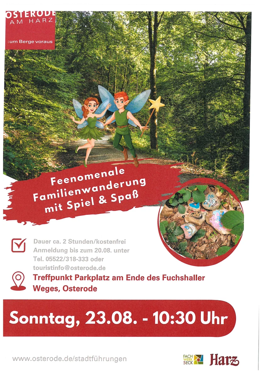 Feen & Fabelwesen – Ein magischer Tag für Groß und Klein! - Die Touristinformation Osterode am Harz lädt zurFamilienaktion der besonderen Art: Feen & Fabelwesen – Ein magischer Tag für Groß und Klein!