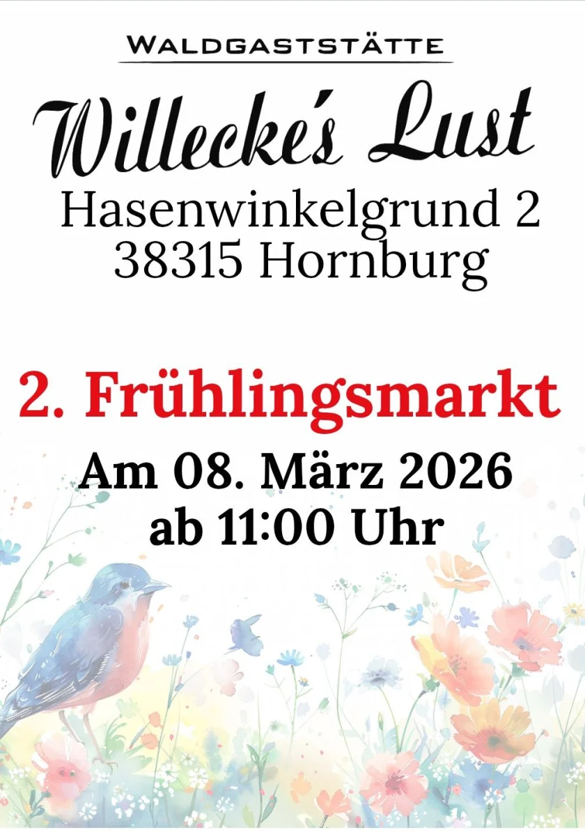 2. Frühjahrsmarkt der Waldgaststätte Willeckes Lust
