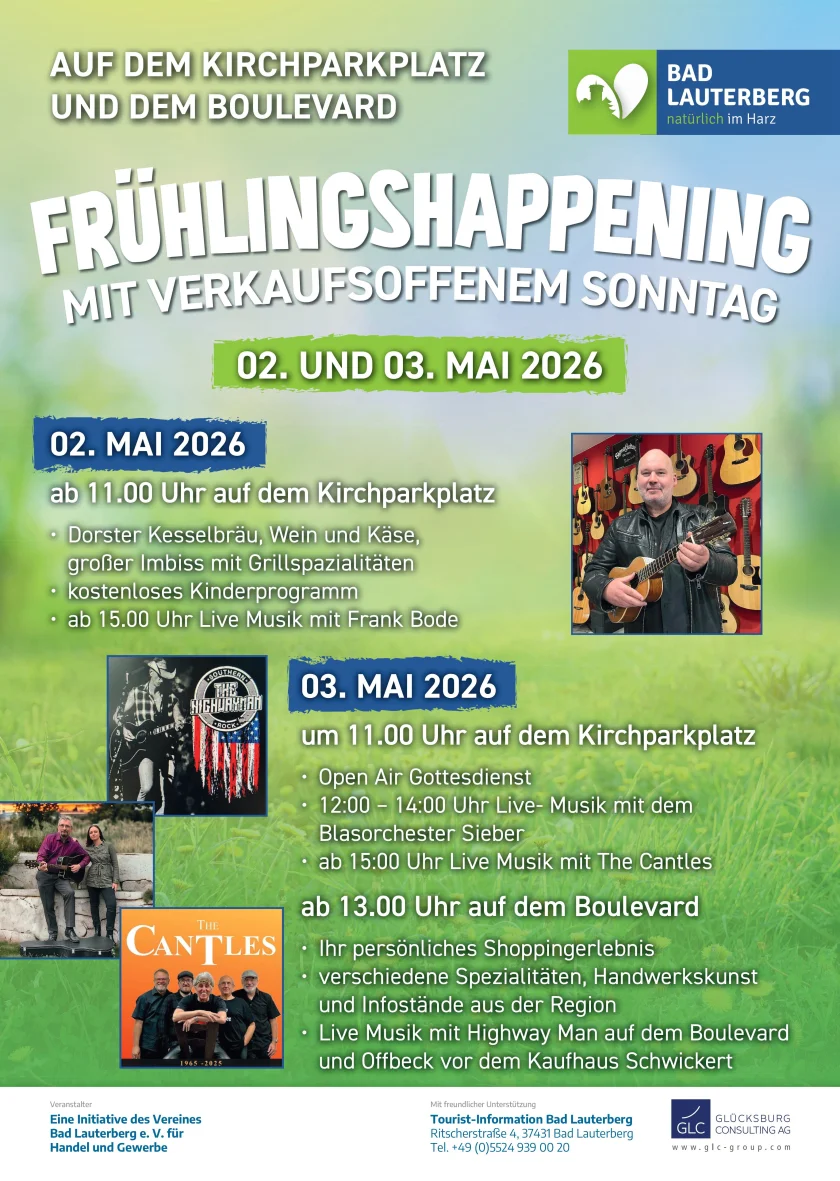 Frühlingshappening mit verkaufsoffenem Sonntag