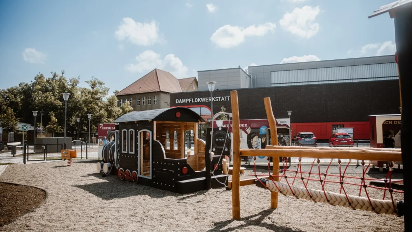 Führung durch die neue Dampflokwerkstatt