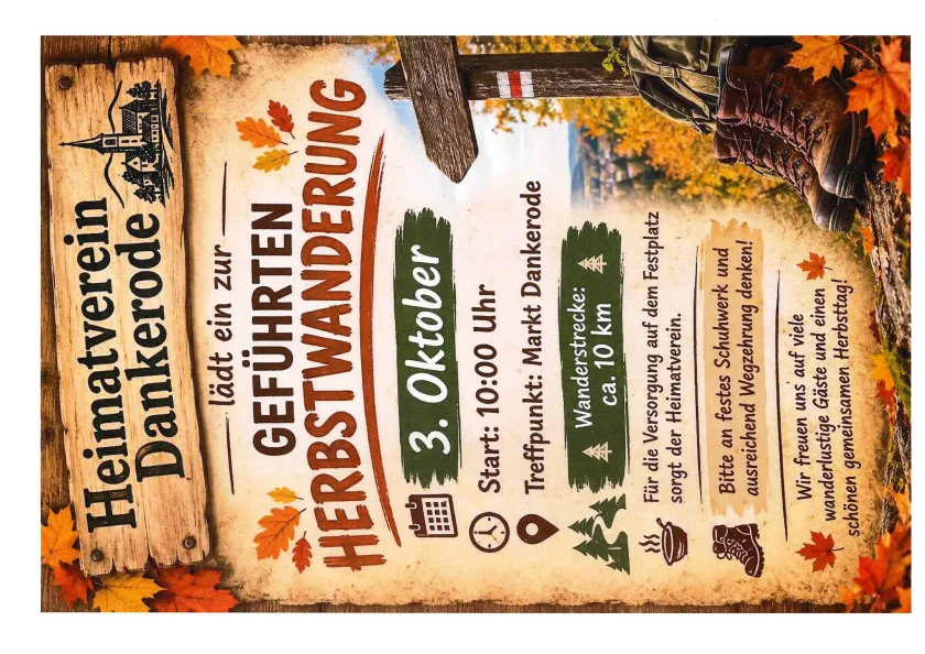 Geführte Herbstwanderung des Heimatvereins Dankerode e.V.