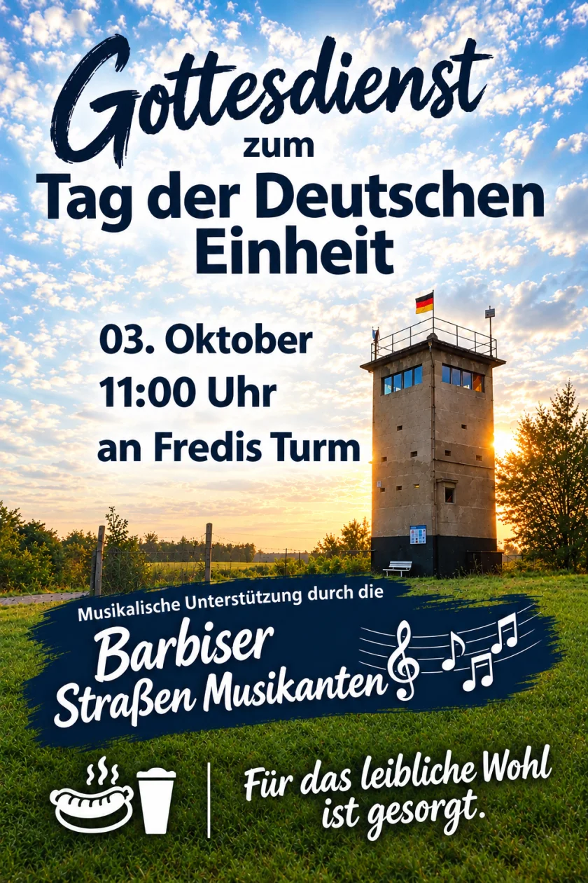 Gottesdienst zum Tag der deutschen Einheit - Den Feiertag begehen an einem ganz besonderen Ort