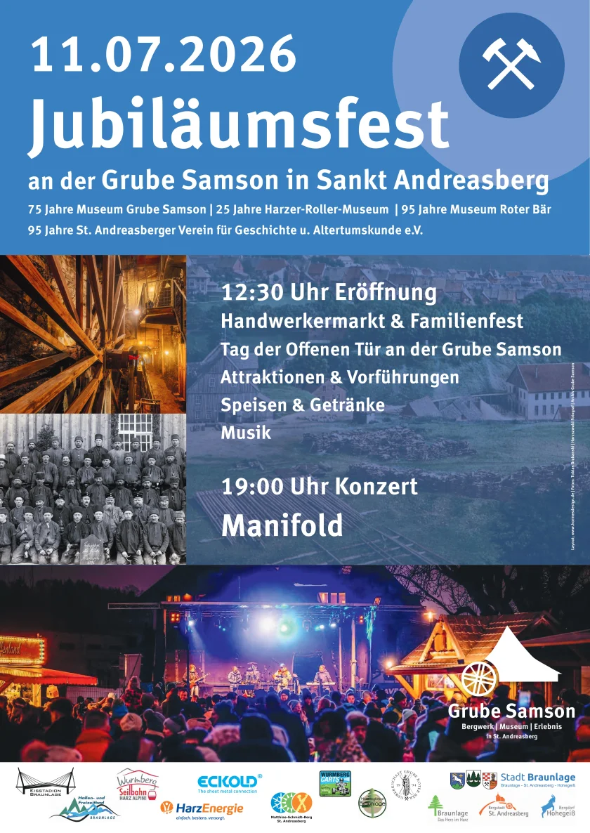 Handwerkermarkt mit Kinder- und Familientag - Grube Samson