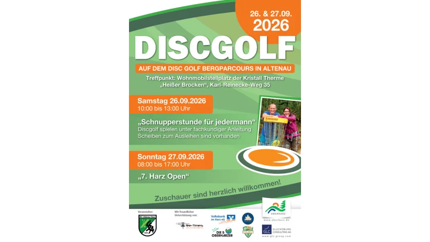 7. Harz Open - DiscGolf auf dem DiscGolf Bergparcours in Altenau