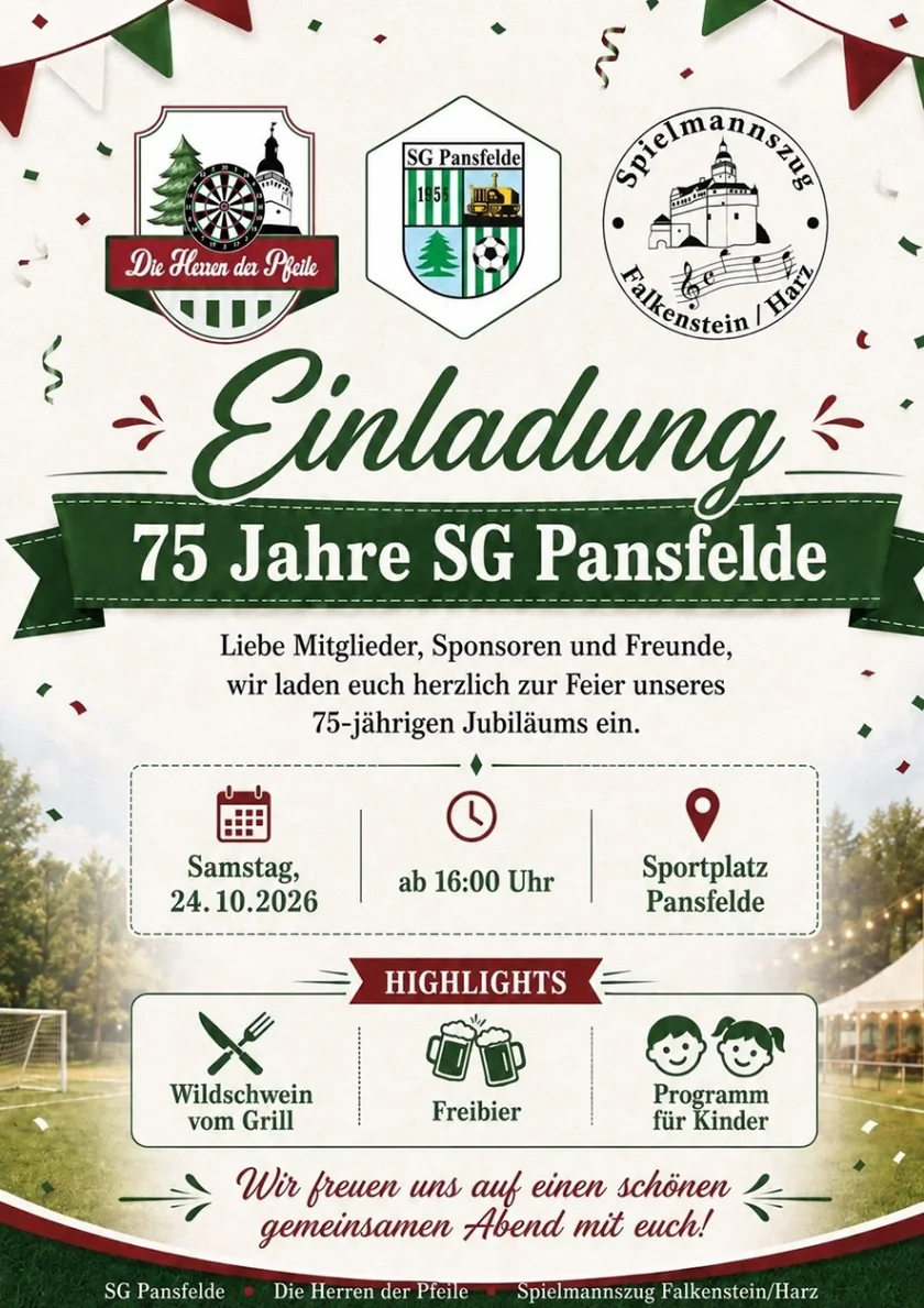 75. Jahre SG Pansfelde
