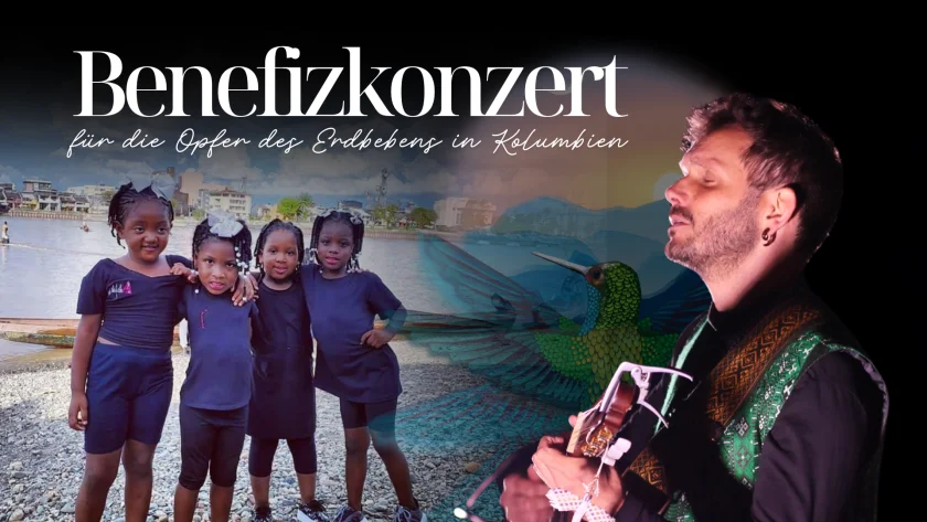 Jan Koppelin und Freunde – Benefizkonzert für die Opfer des Erdbebens in Kolumbien