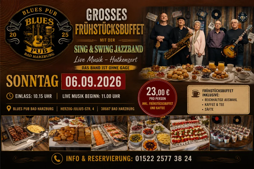 Jazz-Frühstück mit der Sing & Swing Jazz Band