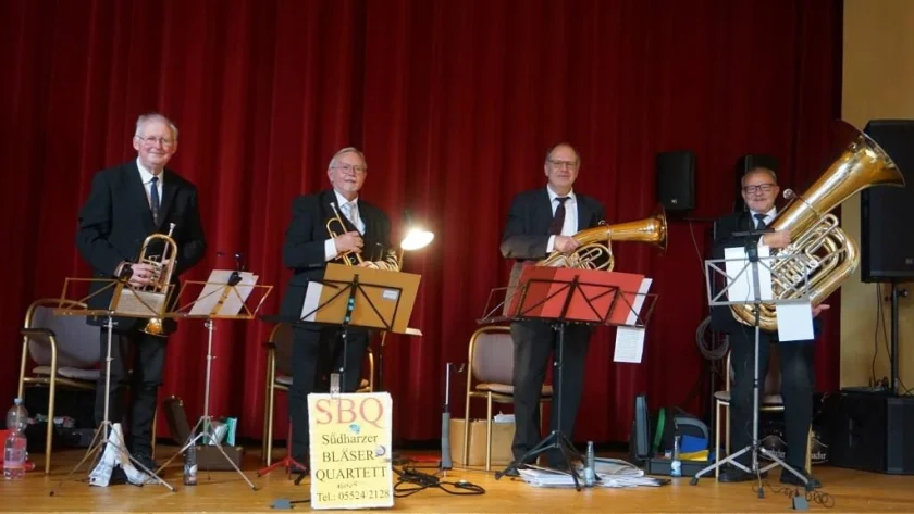 „JUBILARE der MUSIK 2026“ - Das SÜDHARZER BLÄSER-QUARTETT spielt für das Kulturforum Bad Sachsa im Kurhaus