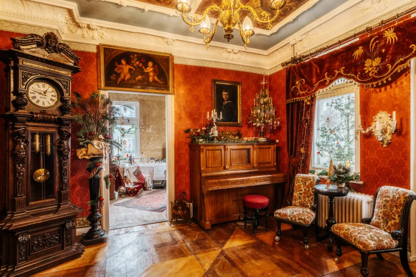 Kaffeetrinken um 1900 im Gründerzeitmuseum Villa Charlotte