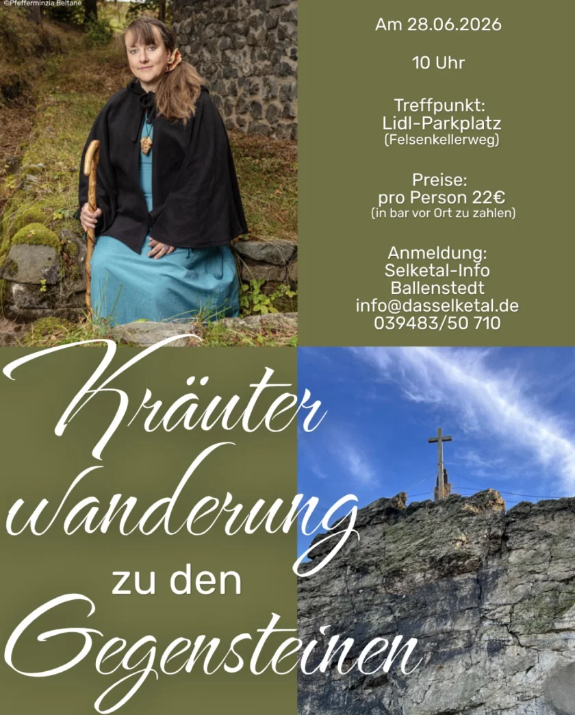 Kräuterwanderung zu den Gegensteinen