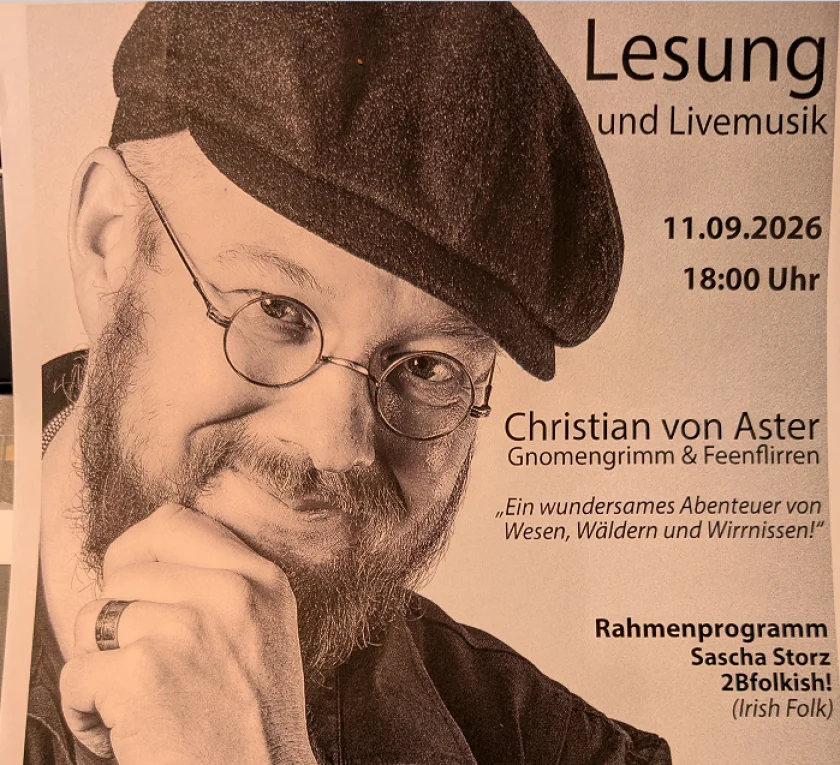 Lesung und Livemusik Christian von Aster