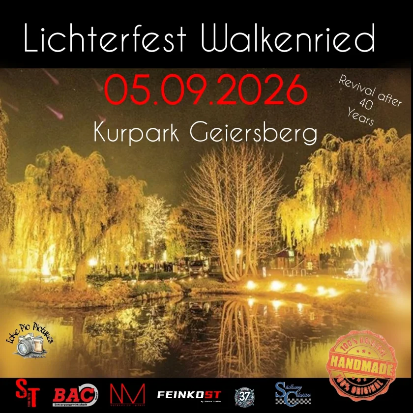 Lichterfest Walkenried - Nach fast 40 Jahren Pause bringen wir das Lichterfest zurück nach Walkenried auf den Kurpark Geiersberg.