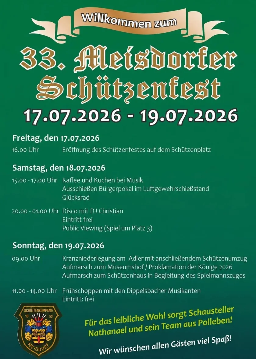33. Meisdorfer Schützenfest
