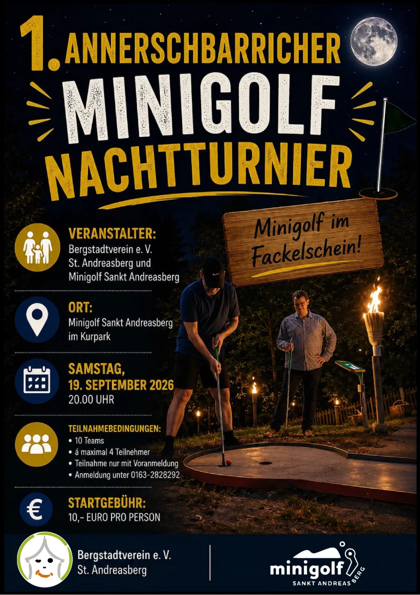 1. Minigolf-Nachtturnier