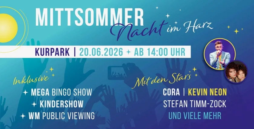 Mittsommernacht im Harz 2026 - Neustadt/Harz