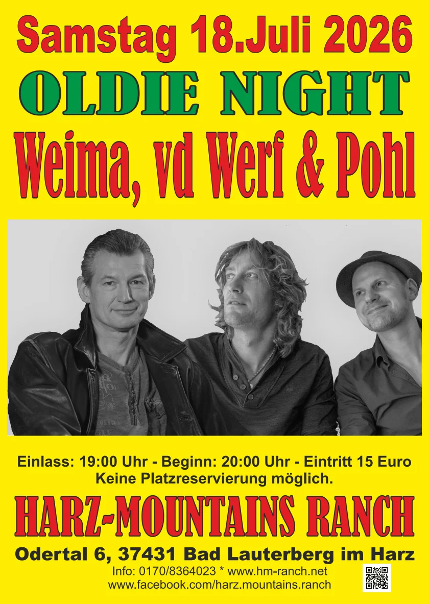 Oldie Night mit "Weima, vd Werf & Pohl"