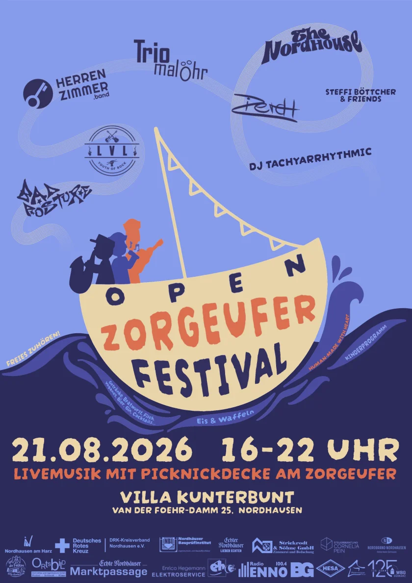 openZORGEUFERfestival - Livemusik mit der Picknickdecke am Zorgeufer