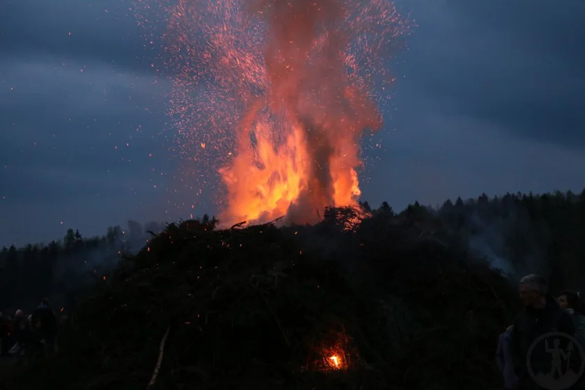 Osterfeuer in Wildemann