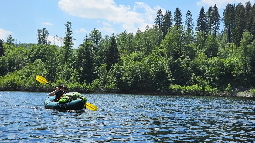 Packrafting Abenteuer Tagestour / Wandern und Paddeln