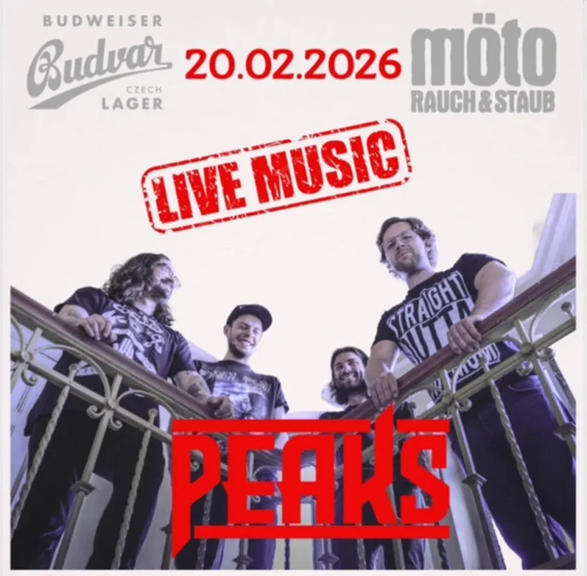 PEAKS - Live in Möto - Rock, der knallt – hooks, die hängen bleiben.