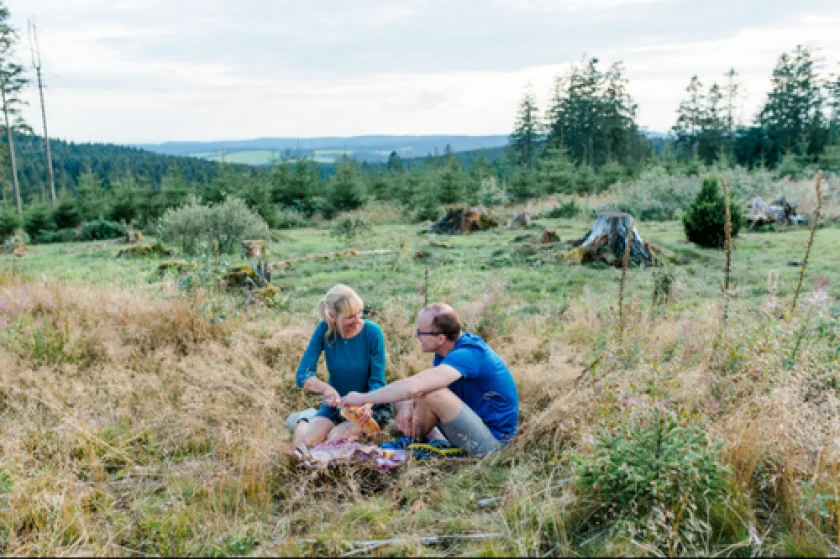 Picknick-Wanderung mit Heidi