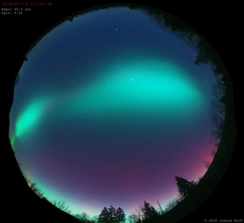 Polarlichter über dem Harz