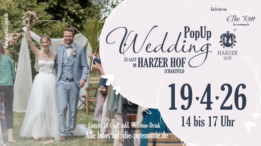 PopUp Wedding Hochzeits-Event im Harzer Hof Scharzfeld