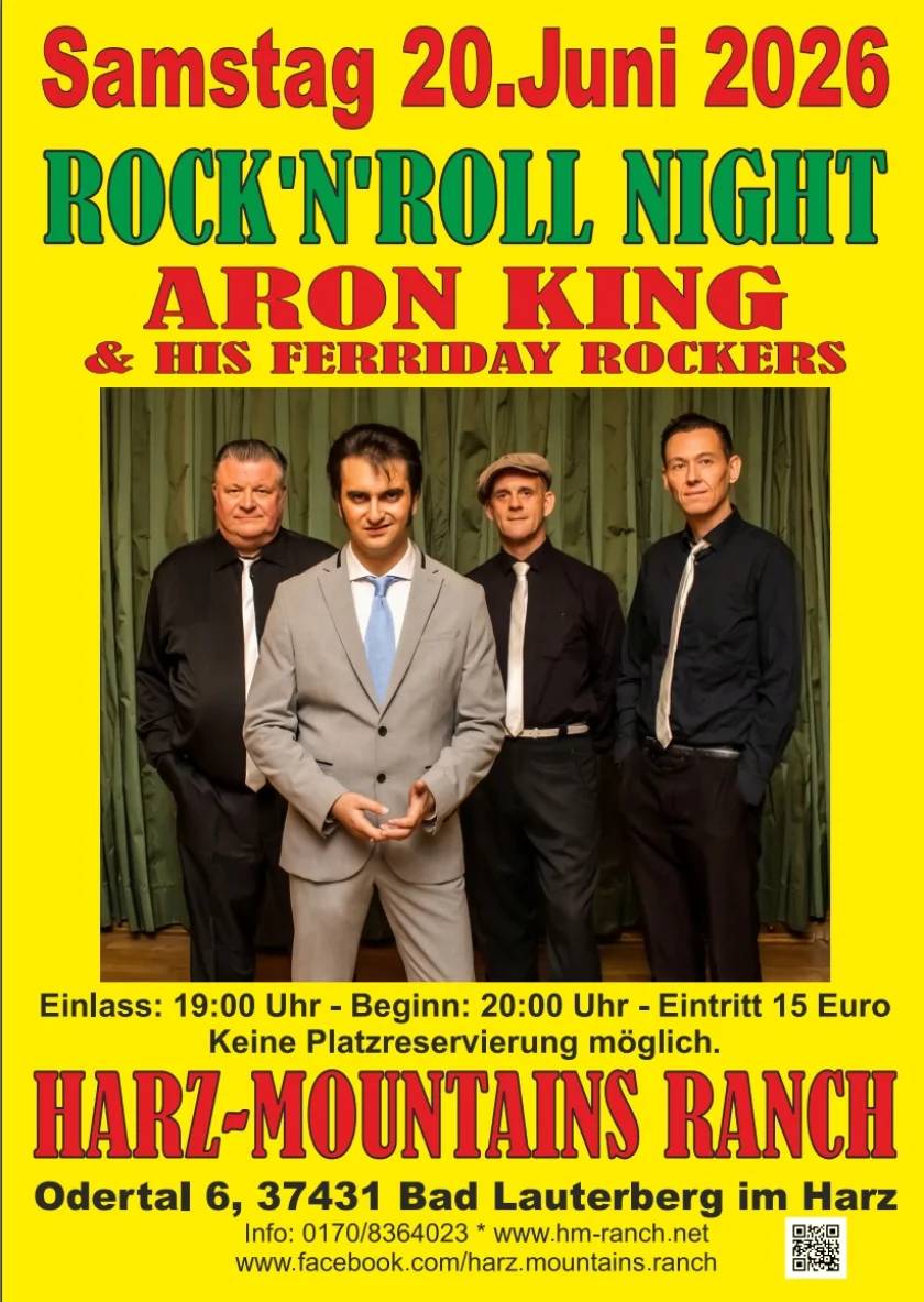 Rock'n Roll Night mit Aron King & his Ferriday Rockers - Tanzbare Klassiker der 50er Jahre