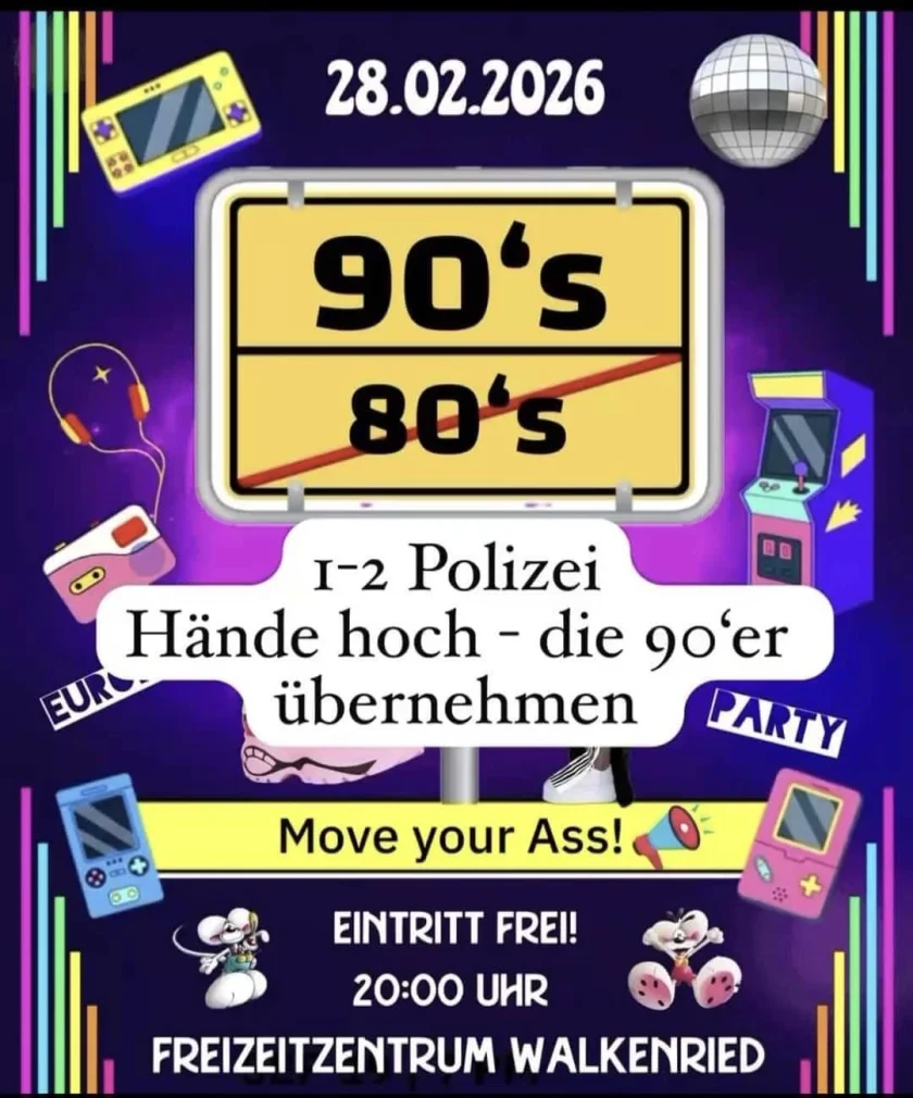 90´s Party im Freizeitzentrum Walkenried