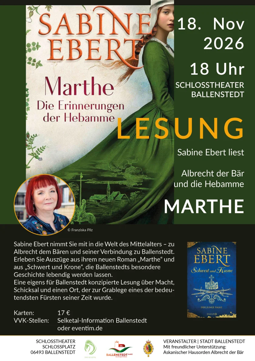 Sabine Ebert liest: Albrecht der Bär und die Hebamme Marthe