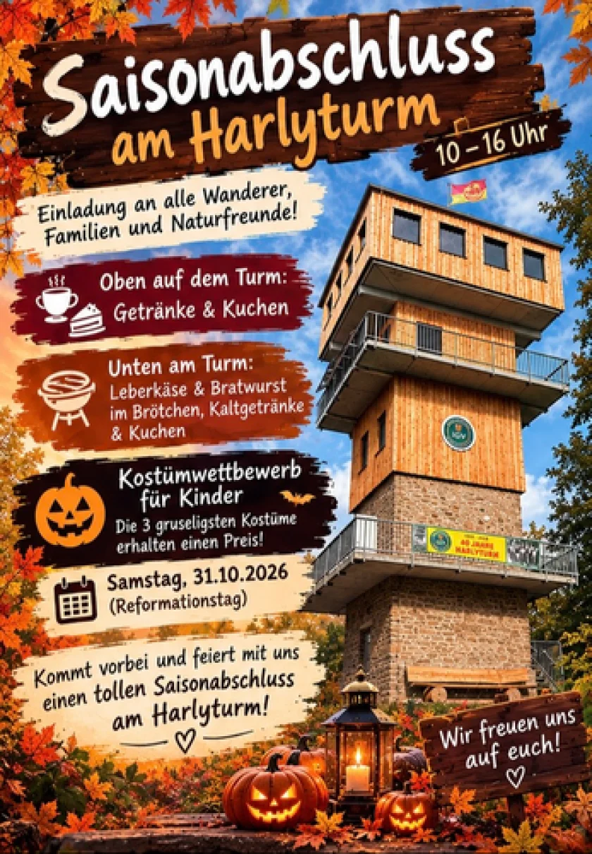 Saisonabschluss am Harlyturm