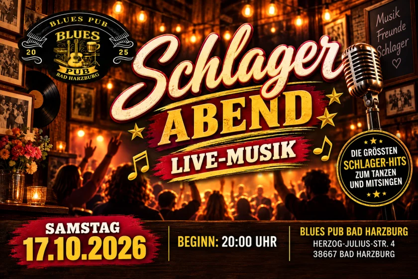 SCHLAGER-ABEND IM BLUES PUB! - Tanzen und Mitsingen