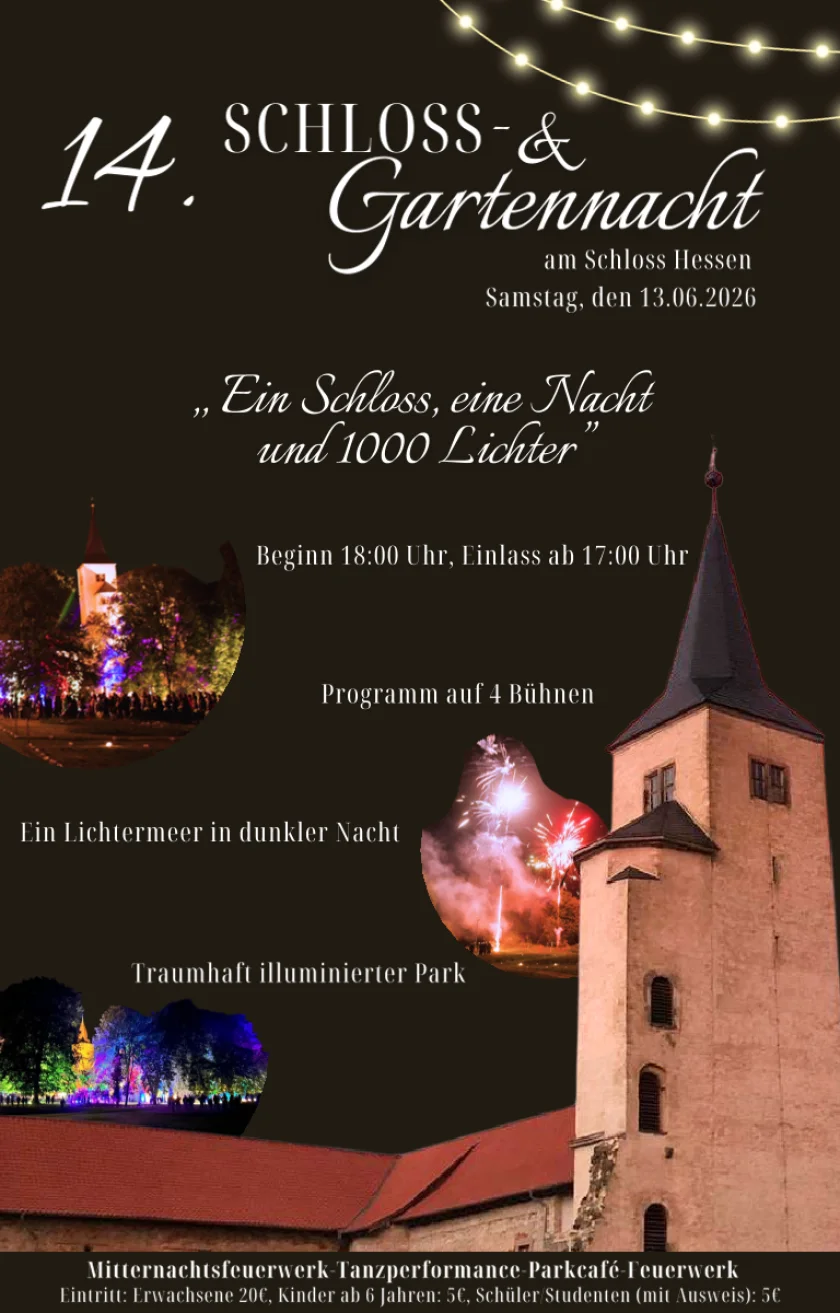 14. Schloss- und Gartennacht in Hessen